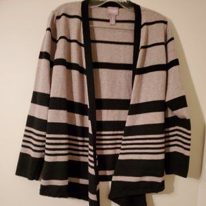 Black and Tan Stripped Cardigan